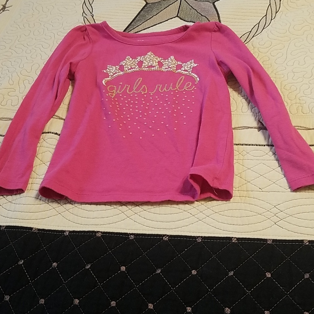 Long sleeve little girls t-shirt 4t